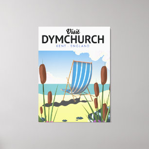 Lienzo Afiche de viaje marítimo de Dymchurch Kent