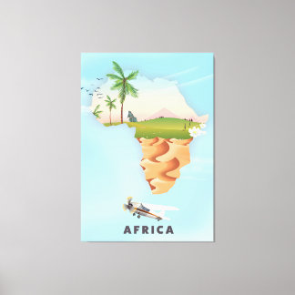 Lienzo Afiche de viajes de África