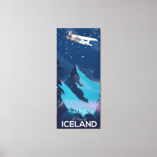 Lienzo Afiche sobre la magia de Islandia