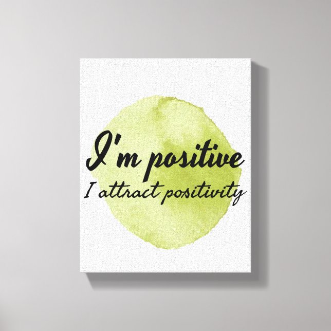 Lienzo afirmaciones motivacionales de autoaceptación (Anverso)