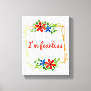 Lienzo afirmaciones positivas para el amor propio y el au