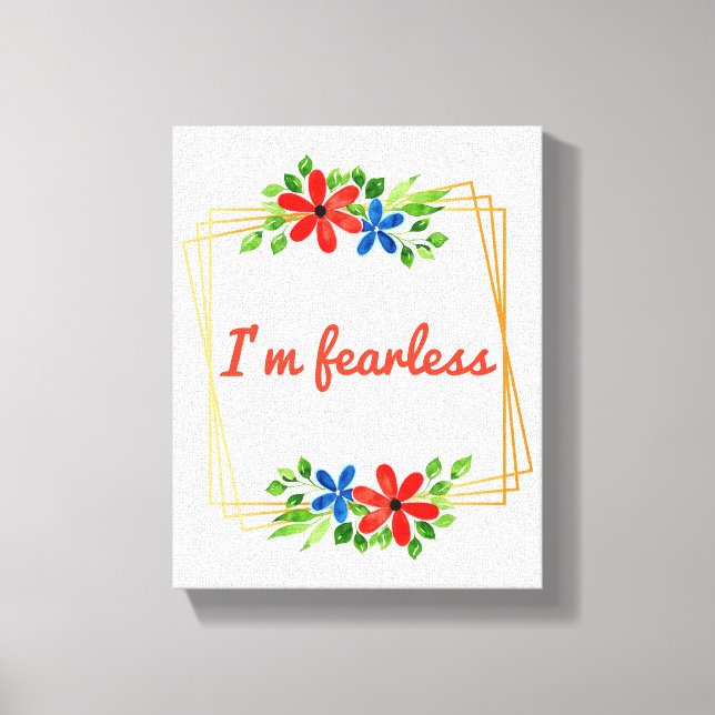 Lienzo afirmaciones positivas para el amor propio y el au (Anverso)