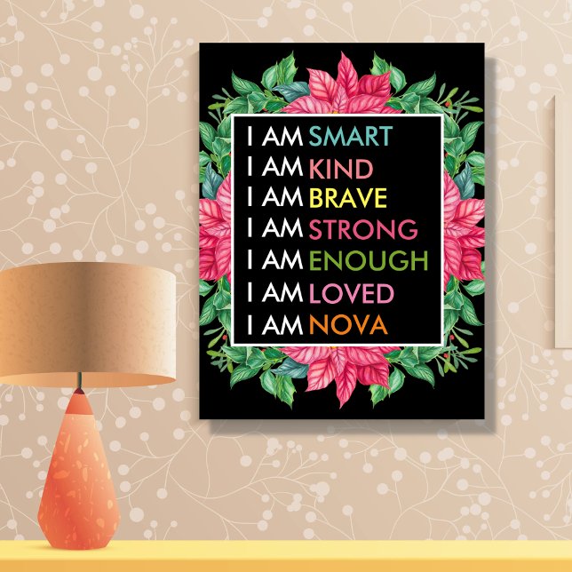 Lienzo Afirmaciones Positivas Personalizadas Para Niños (Subido por el creador)
