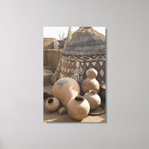 Lienzo África, África Occidental, Ghana, Sirigu. Hecho a
