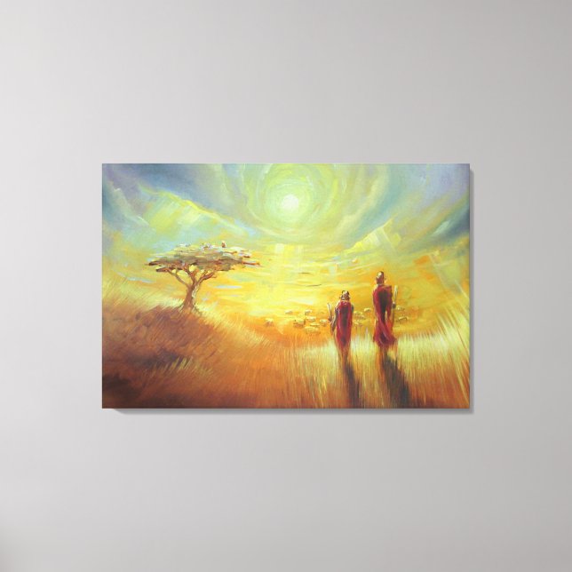 Lienzo África - Artista: Smeet K. Gusani (Anverso)