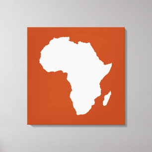 Lienzo África deslucida y ácida