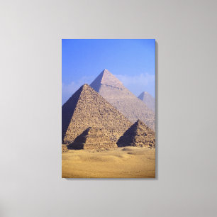 Lienzo África, Egipto, El Cairo, Giza. Grandes pirámides