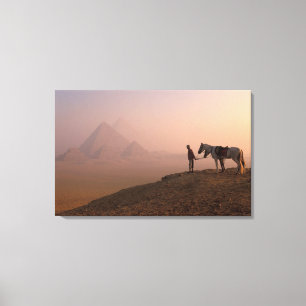 Lienzo África, Egipto, El Cairo, Giza, pirámides de Giza