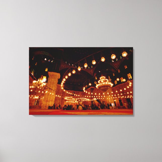 Lienzo África, Egipto, El Cairo, la Mezquita Muhammad Ali (Anverso)