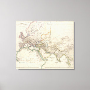 Lienzo África, Europa y el atlas occidental de Asia