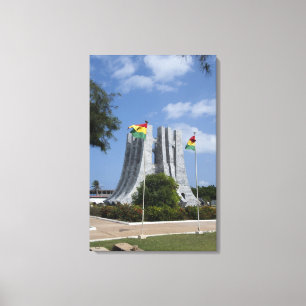 Lienzo África, Ghana, Acra. Mausoleo de Nkrumah, últimos
