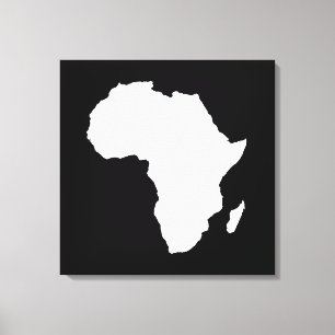 Lienzo África negra y audaz