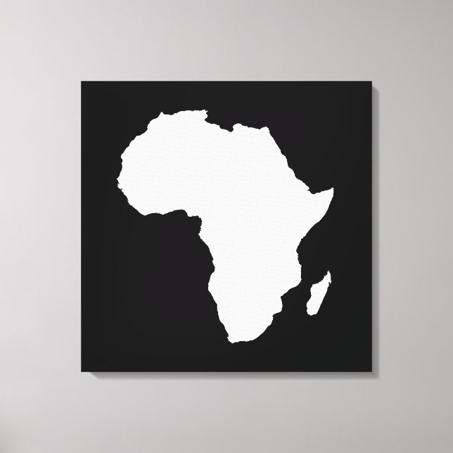Lienzo África negra y audaz (Anverso)