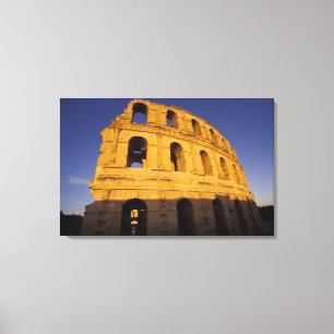 Lienzo África, Túnez, El Jem. Ruinas de un 3 romano