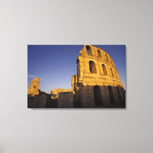 Lienzo África, Túnez, El Jem. Ruinas de un romano