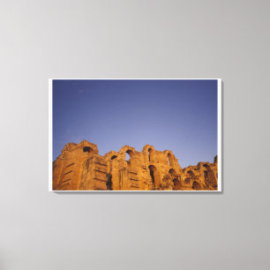 Lienzo África, Túnez, El Jem. Ruinas de un romano