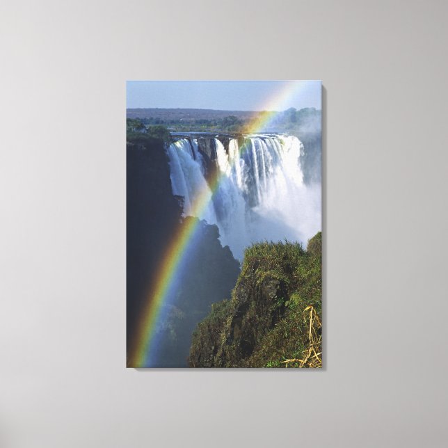 Lienzo África, Zimbabue, Cataratas Victoria (Anverso)