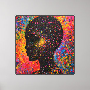 Lienzo Afro Nebula Whisper – Celebración de la Historia N