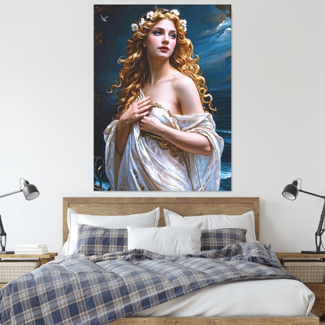 Lienzo "Afrodita: Diosa del amor y la luz" (Insitu(Dormitorio))