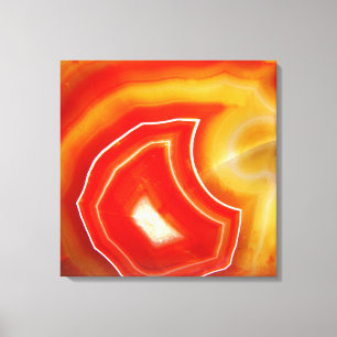 Lienzo Agate Naranja de caída
