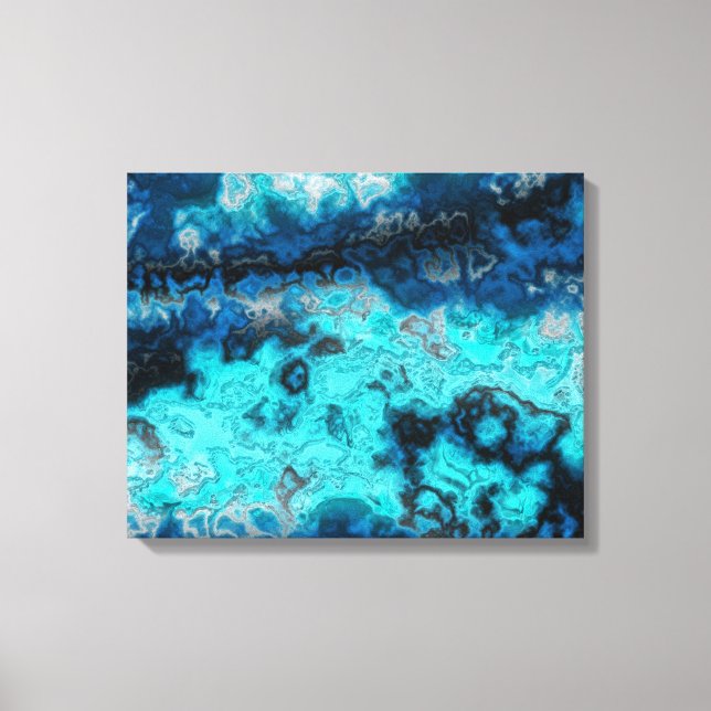 Lienzo Agato azul (Anverso)