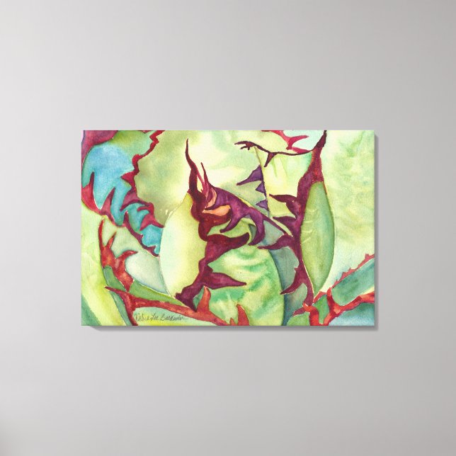 Lienzo Agave por Debra Lee Baldwin (Anverso)