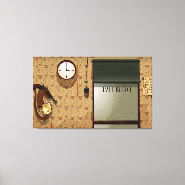 Lienzo agencia de detectives (Anverso)