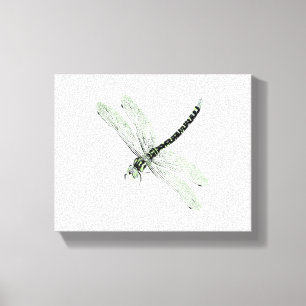 Lienzo Agender Pride Vintage Dragonfly Art