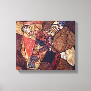 Lienzo Agonía, La lucha de la muerte por Egon Schiele