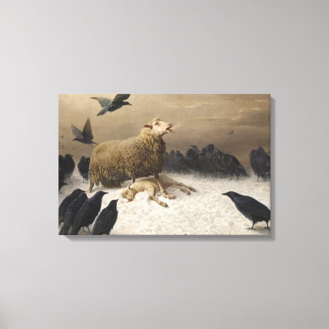 Lienzo Agosto Friedrich Schenck - Anguila (Anverso)