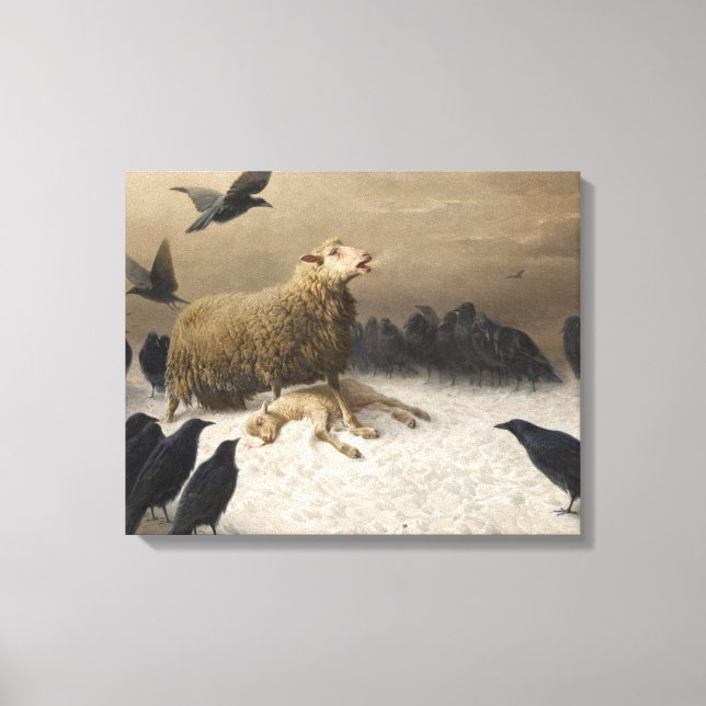 Lienzo Agosto Friedrich Schenck - Anguila (Anverso)