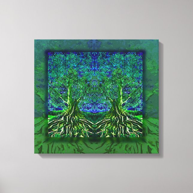 Lienzo Agradecimiento del árbol de la vida (Anverso)