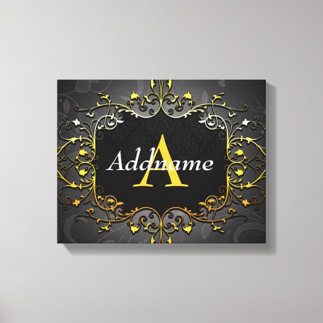 Lienzo Agrega tu nombre e inicial (Anverso)