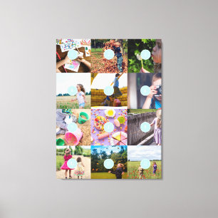 Lienzo Agrega tus propias 12 Fotos Personalizables