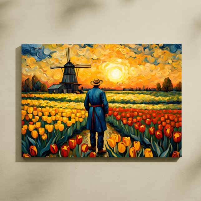 Lienzo Agricultor holandés (Dutch Farmer Canvas Print)