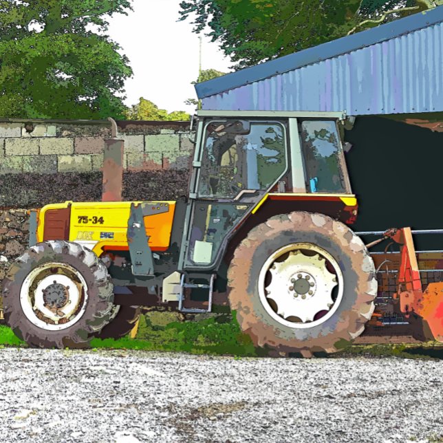 LIENZO AGRICULTURA (Just time to stop for the farmer to stop for lunch before heading back to the fields on his tractor.)