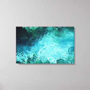 Lienzo Agua azul asombrosa