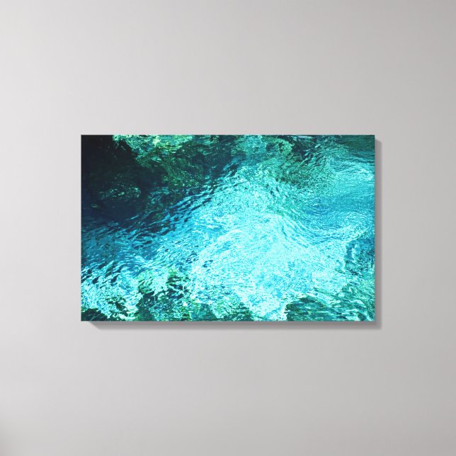 Lienzo Agua azul asombrosa (Anverso)