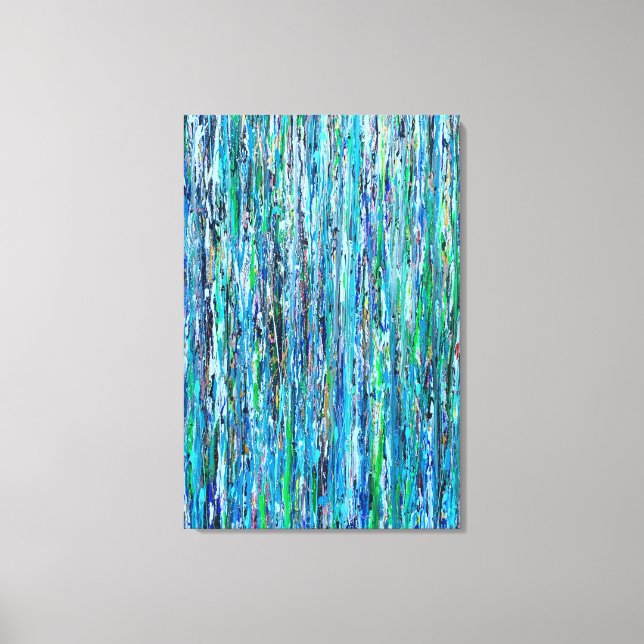 Lienzo Agua bajo el puente 24x36 tela envuelta (Anverso)