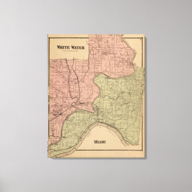 Lienzo Agua blanca, Miami (Anverso)