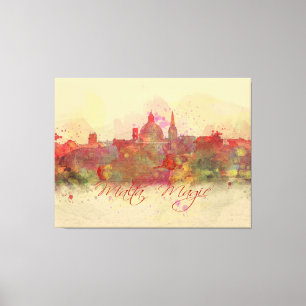 Lienzo Agua de la costa roja de Malta Valletta