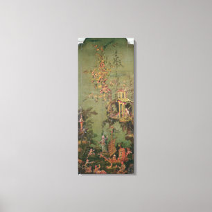 Lienzo Agua, de una serie de paneles que representan