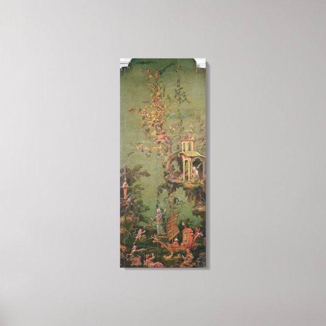 Lienzo Agua, de una serie de paneles que representan (Anverso)