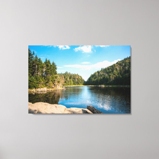 Lienzo Agua | Lago Spruce Quebec, Canadá (Anverso)