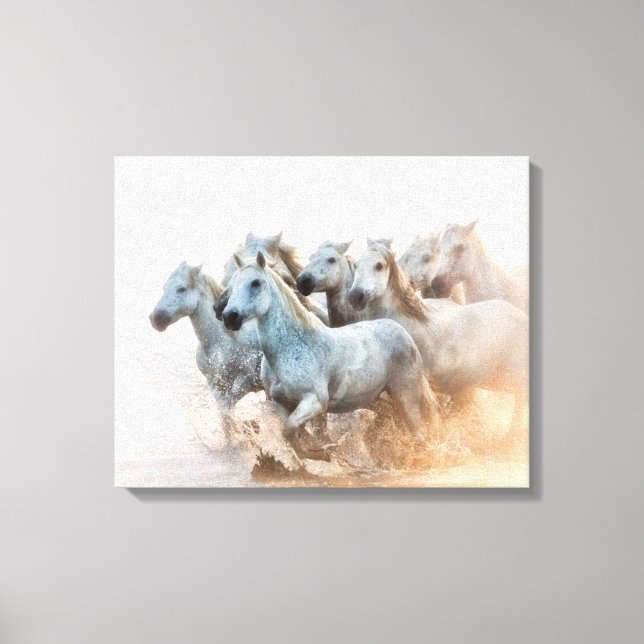 Lienzo Agua mediterránea al amanecer (Anverso)