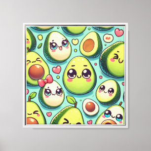 Lienzo Aguacates Adorables