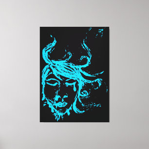 Lienzo aguas azules