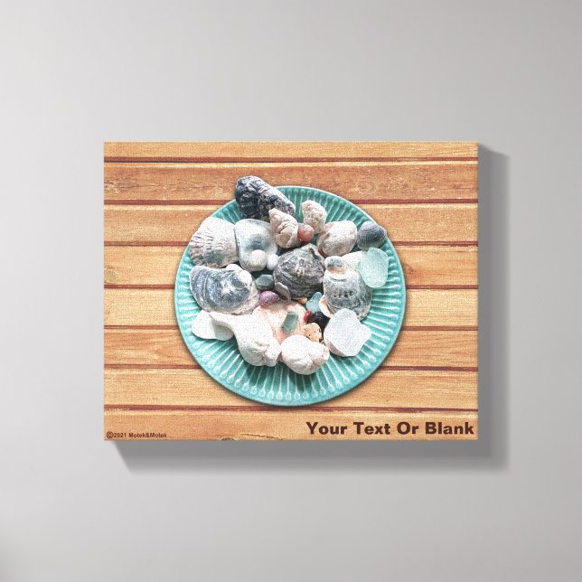 Lienzo Aguas marinas y vidrio marino (Anverso)