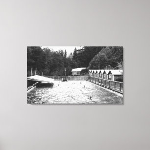 Lienzo Aguas termales del solenoide Duc, fotografía de la