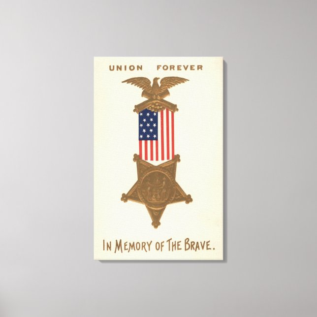 Lienzo Águila de la Medalla de Guerra Civil de la Unión d (Anverso)